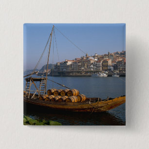 Rabelo-Boote, Porto, Portugal Button