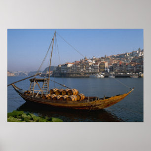 Rabelo-Boote, Porto, Portugal Poster