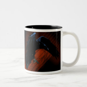 Raben-Abfall II Zweifarbige Tasse