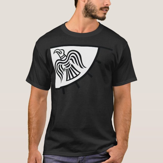 Raben-Fahne (Viking-Flagge) T-Shirt (Vorderseite)