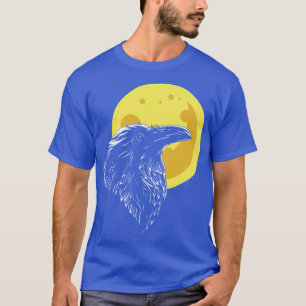 Raben-Geschenk-T-ShirtRaben-Kopf mit Vollmond T-Shirt