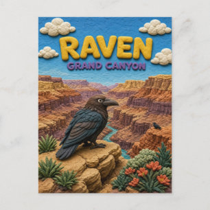 Raben Grand Canyon Modern KlayKoo Postkarte
