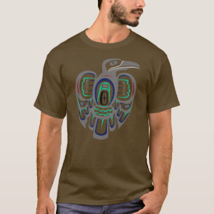 Raben indianisches Totem Art Stammeskrähe T-Shirt