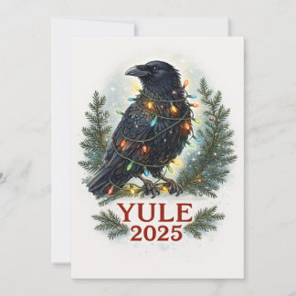 Raben Jul 2025 Feiertagskarte