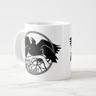 Raben-Kunst-riesige Tassen-coole Jumbo-Tasse