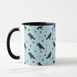 Raben mit Juwelen Tasse