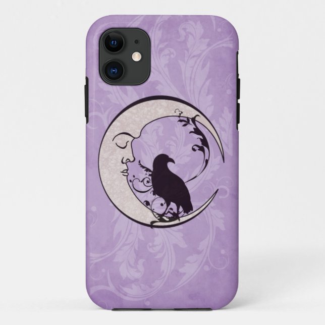 Raben-Mond iPhone Fall Case-Mate iPhone Hülle (Rückseite)
