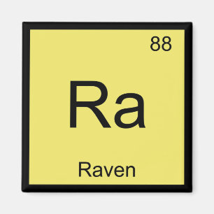 Raben Name Chemie Element Periodensystem Magnet