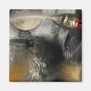 RABEN-REGENBOGEN MAGNET