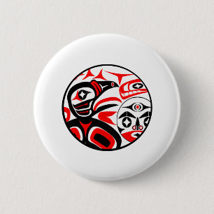 Raben-Schrei Button