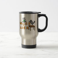 Raben-Schreibens-Schreibtisch - Reise-Tasse