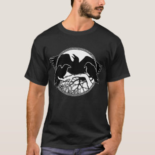 Raben-Shirts Raven coolen Krähen-Vogel-Kunst-T - T-Shirt