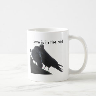 Raben-Tasse - Liebe ist in der Luft! Tasse