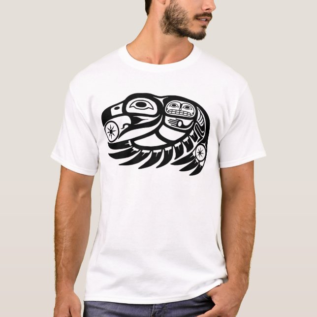 Raben-Ureinwohner-Entwurf T-Shirt (Vorderseite)