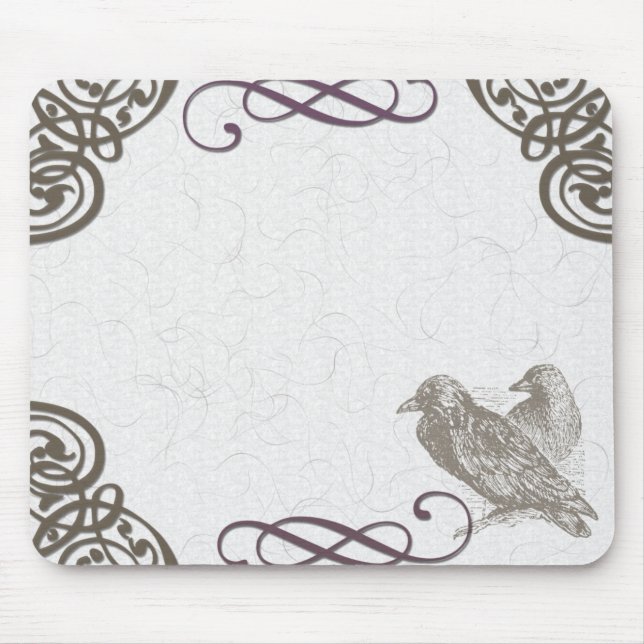 Rabenentwurf Mousepad (Vorne)