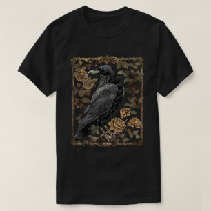 Rabenrose Mond Grusel Schwarz Gothic Unheimlich Kr T-Shirt