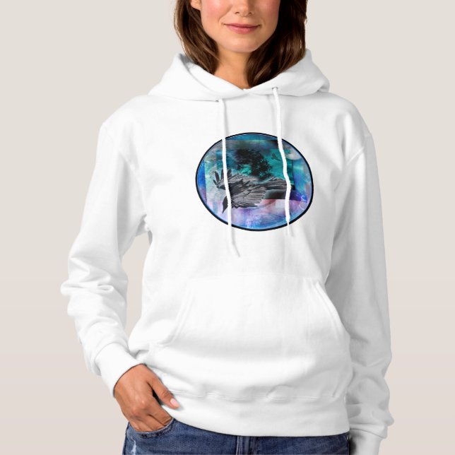RABENVOLLMONDNACHTFLUG HOODIE (Vorderseite)