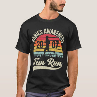 Rabies Awareness Fun Run Funny TV Comedy Running T-Shirt