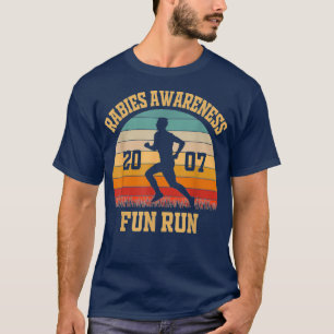 Rabies Awareness Fun Run Funny TV Comedy Running T-Shirt
