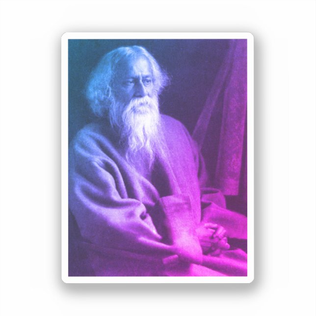 Rabindranath Tagore Aufkleber (Vorderseite)
