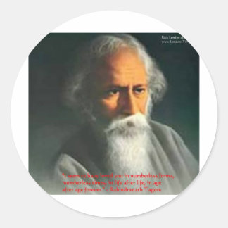 Rabindranath Tagore Liebe Zitat Geschenke & Karten Runder Aufkleber