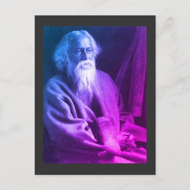 Rabindranath Tagore Postcard Postkarte (Vorderseite)