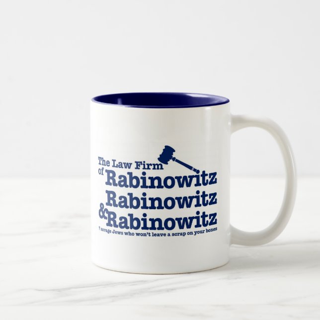 Rabinowitz Rabinowitz u. Rabinowitz Zweifarbige Tasse (Rechts)