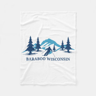 Raboo Wisconsin Skigebiet Skifahren Skifahrer  Fleecedecke