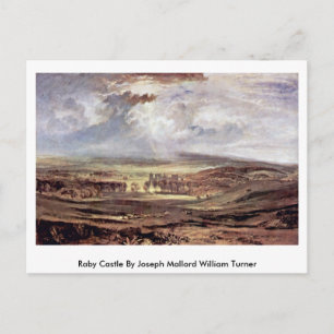 Raby Castle von Joseph Mallord William Turner Postkarte