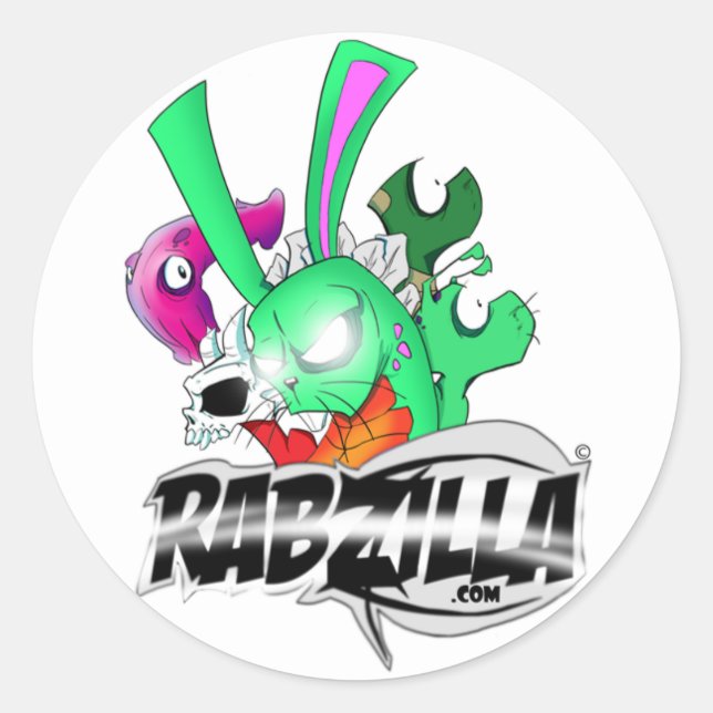 Rabzilla Sticker (Vorderseite)
