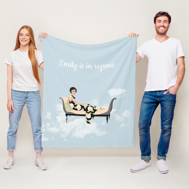 Racamier in den Wolken Fleecedecke (Beispiel)