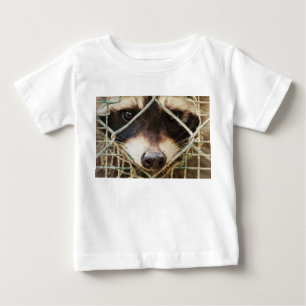 Raccon on Toddler Ruffle T-Shirt