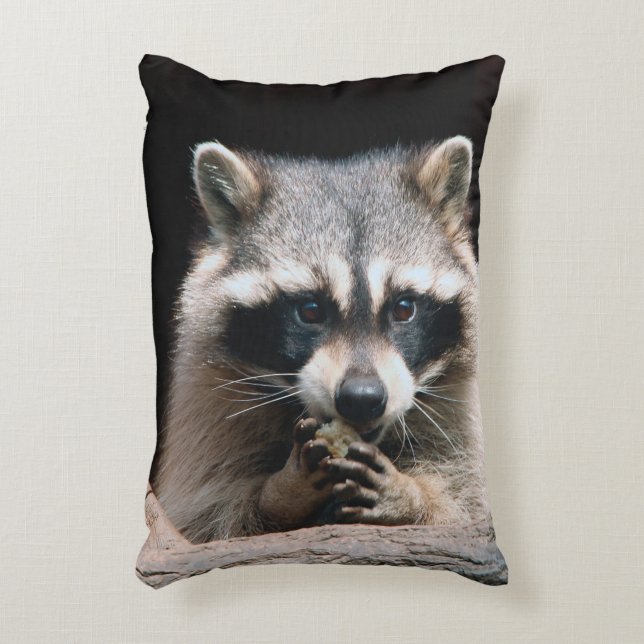 Raccoon 004 dekokissen (Vorderseite(Vertikal))