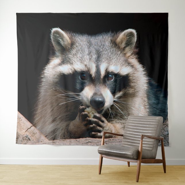 Raccoon 004 wandteppich (Beispiel (Horizontal))