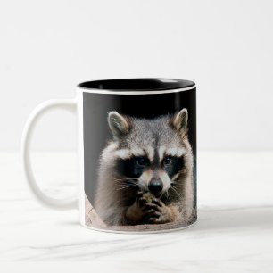 Raccoon 004 zweifarbige tasse