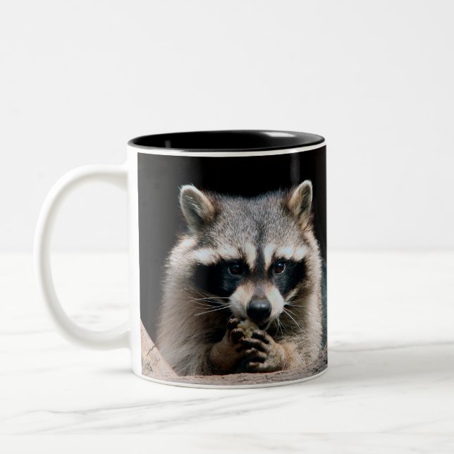 Raccoon 004 zweifarbige tasse (Links)