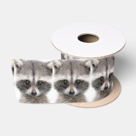 Raccoon-Abbildung Satinband