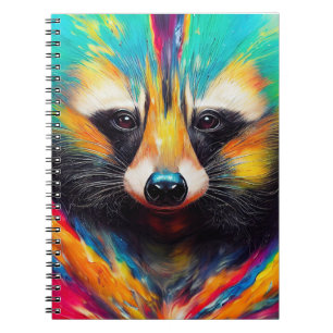Raccoon Animal Discovery Adventure Nature Planet Notizblock