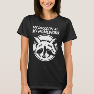 Raccoon Art Ringtail Panda T-Shirt