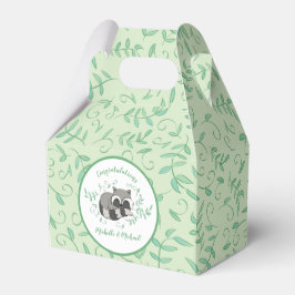 Raccoon Baby Dusche Geschenkschachtel