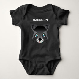 Raccoon - Baby Jersey Bodysuit Baby Strampler