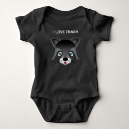 Raccoon - Baby Jersey Bodysuit Strampler