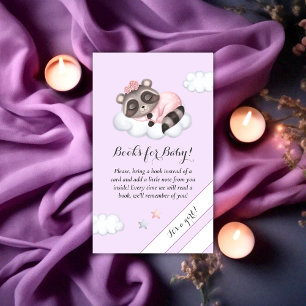 Raccoon Baby Showbücher für Baby Begleitkarte