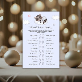 Raccoon Baby Shower Game würde eher Mama