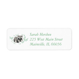 Raccoon Baby Shower Woodland Tiere