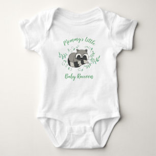 Raccoon Baby Shower Woodland Tiere Baby Strampler