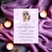 Raccoon Baby Showlavender Virtual