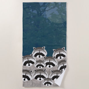 Raccoon Beach Handtuch