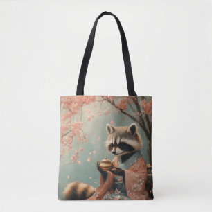 Raccoon Buddha: Friedlicher Tee unter Kirschbaum