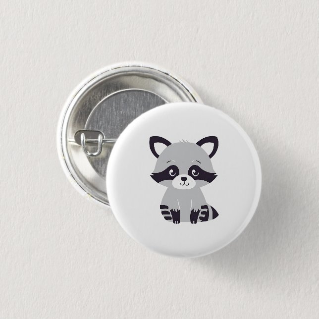 Raccoon Button (Vorne & Hinten)